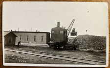 RPPC Railroad Occupational Steam Shovel Vintage Real Photo Postcard, Davis Foto picture