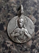 Vintage Our Lady of Olives Protect Us Against Storms Sacred Heart of Jesus Medal picture