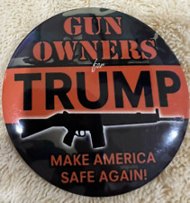 GUN OWNERS FOR TRUMP PRESIDENT BUTTONS pin picture