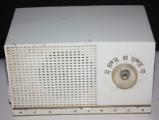 RCA Victor Model 3X536 Tube Radio White and Gold 1950s Mid Century non-working picture