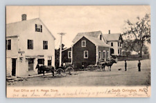 1915. SOUTH ORRINGTON, MAINE. POST OFFICE, K. MEANS STORE. POSTCARD CK28 picture