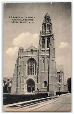 c1910s St. Agnes Roman Catholic Church Exterior Long Island New York NY Postcard picture