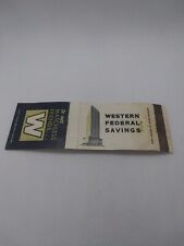 Vintage Western Federal Savings Denver Colorado Matchbook picture