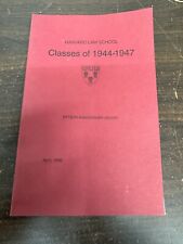 harvard law school 1944-1947 fiftieth anniversary report 1996 picture