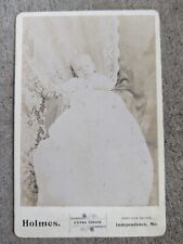Antique Vintage - Post Mortem - Dead Baby -  Hand Deformity? Cabinet Card Photo picture