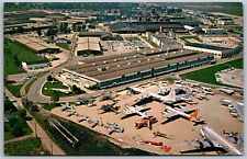 Wright Patterson Air Force Base Ohio 1965 Postcard USAF Museum Aerial View picture