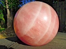 15 LB Natural Rose Quartz Ball Crystal Sphere - Diameter  173 mm picture