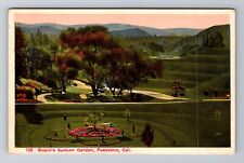Pasadena CA-California, Busch's Sunken Garden, Antique Souvenir Vintage Postcard picture