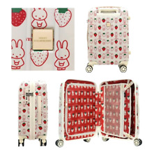 Miffy Carry-on Spinner Suitcase Strawberry Design 21in Red Rabbit Luggage 2405 picture