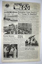 1948 SHIPYARD LOG Pearl Harbor Naval Shipyard Newspaper Territory of Hawaii #3 picture