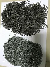 Mild Steel Loose 9mm Round Ring+Riveted Chainmail Repair Oil Finish- 1kg 250grm picture