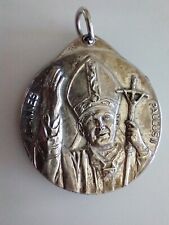 Vintage Catholic XL JP2 Religious Medal picture