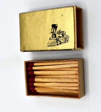 Rare Vintage Monon Railroad Matchbox from Italy, Gold Cover Locomotive Full Box picture