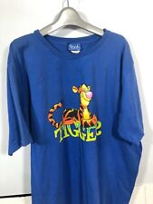 Vintage Disney Shirt Tigger Blue Winne the Pooh 22 Womens Plus Size Jerry Leigh picture
