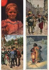 HOLIDAY ARTIST SIGNED CHILDREN 75 Vintage Postcards Pre-1940 (L3203) picture