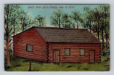 Findlay OH- Ohio, First Jail, Antique, Vintage c1912 Souvenir Postcard picture
