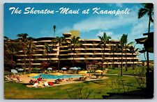 Postcard 1964 The Sheraton Hotel Maui at Kaanapali Hawaii picture