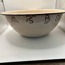 Vintage Marble Canyon Bowl Western Design Enamelware with Branding Irons 10” picture