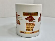 Vintage 1990s Arkansas State Travel Mug - Has Important Places In Arkansas On It picture