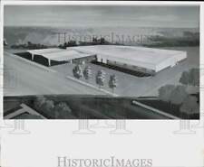 1964 Press Photo Artist's drawing of Henry Coridan Ford facilities, Bedford, OH picture