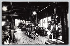 RPPC Postcard Machinery in Large Building/Mill? 1950s? A468 picture