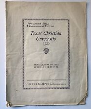 1930 TCU Texas Christian University Graduation Commencement Fort Worth TX Texas picture