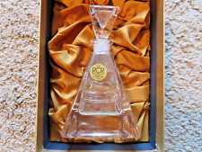 Vintage RCR ~ ROYAL CRYSTAL ROCK Lead Crystal Pyramid  Perfume Bottle Brand New picture