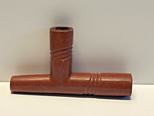 Vintage Antique Native American Indian Catlinite Pipe; Well Smoked; Lot 4 picture