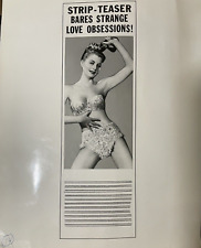 Vintage Striptease Press Photo Advertising Love Obsession Strip Teaser picture