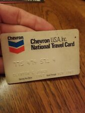 CHEVRON NATIONAL TRAVEL CARD , EXPIRED - VINTAGE COOL picture