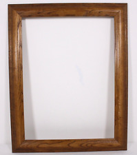 Solid Oak Classic True Vtg 19.5x16.5 Rustic Wood Frame for 16x12 Painting Print picture