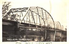 North Bridge Columbus Texas North River Bridge on Texas 71  RPPC 1956 Postcard picture