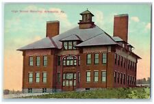 c1910's High School Building Exterior Scene Sykesville Pennsylvania PA Postcard picture