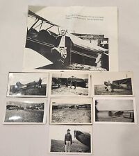 WASCO OR 1930's Airplane Barnstorming B/W Photo Lot George Moon Cecil Pounder picture