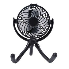 New！Mainstays New Portable Rechargeable Fan with Flexible Tripod , Black picture