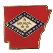 Arkansas State Flag State Outline Travel Souvenir Pin picture