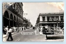 Av Independencia Veracruz Ver Feb 1940 Street View Vintage RPPC Postcard C3 picture