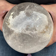6.88LB TOP Natural Rainbow clear Quartz ball carved Crystal Sphere Healing picture