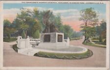 Confederate Monument in City Park, Parkersburg Florida FL 1920s PC UNP 7189c picture