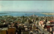 San Diego Harbor Union Oil Advertising California 1954 Vintage Postcard CA picture