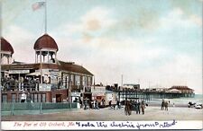 Pier at Old Orchard Maine - c1901-07 udb Postcard - Tintype, Postcard Shops picture