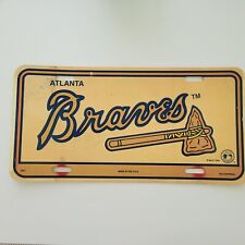 Vintage MLB 1994 Collectible Atlanta Braves Tomahawk Front Plastic Plate picture