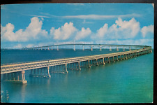 Vintage Postcard 1952 Chesapeake Bay Bridge, Annapolis-Stevensville, MD picture