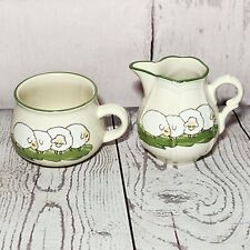Vtg Zeller Keramik Sheep Ceramic Creamer Jug Pourer, Tea Coffee Mug Drinking Cup picture