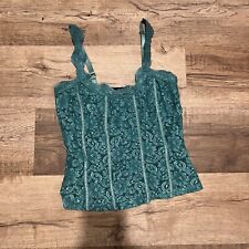 vintage green corset style top picture