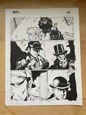 SHERLOCK HOLMES red headed league ORIGINAL ART pg 33 Ben Dunn 2010 FAMOUS SLEUTH picture