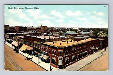 Shawnee OK-Oklahoma, Aerial Of Town Area, Antique, Vintage c1910 Postcard picture