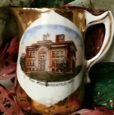 Vintage Souvenir ceramic Pitcher from  Greenfield MA High School picture