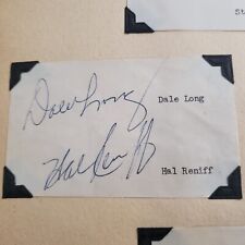 Vintage Dale Long - Hal Reniff  Autographs picture