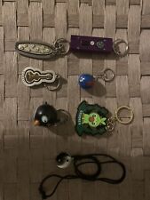 Vintage Novelty Keychain Lot of 6 (+ Bonus Yin-Yang Necklace) picture